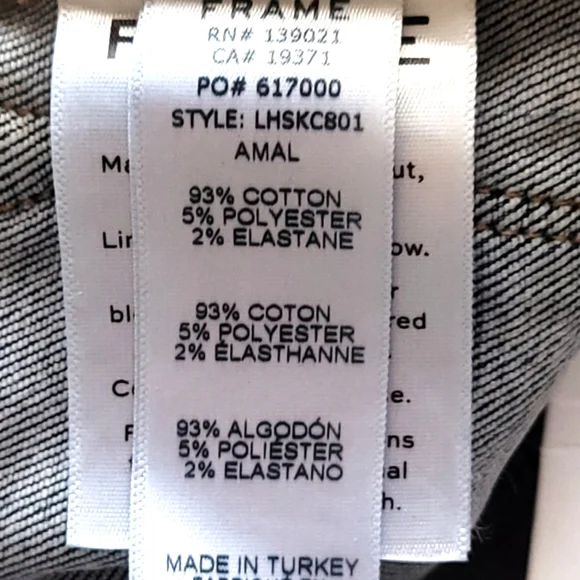 FRAME denim Le High Rise Skinny Crop Jeans 31 Amal NEW imperfect - Picture 7 of 11